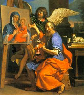 Апостол и Евангелист Лука, пишущий икону Пресвятой Богородицы